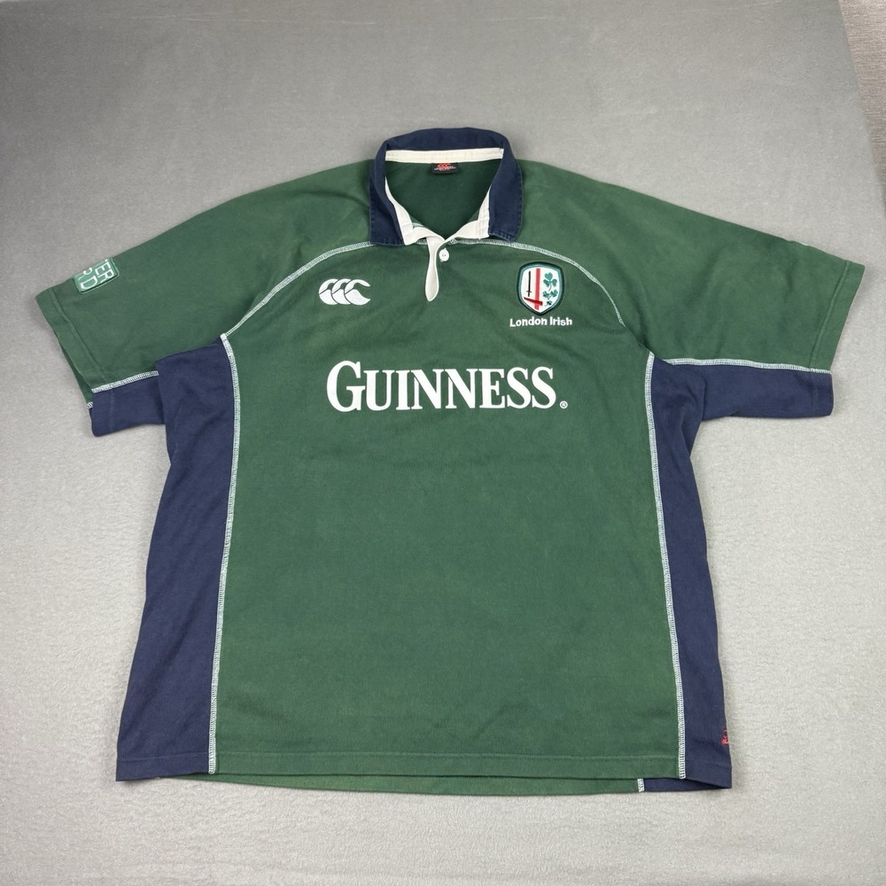 Vintage‎ Canterbury London Irish Rugby Union Jersey Heavy Size XL